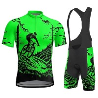 Cycling Zipper Cycling Bike Uniform Clothing Quick Drying Bicycle Clothes Men&#39;s Short Uniform
