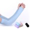 Bsci Plain Color Cycling Arm Wear Silk Fabric Over Sleeve Breathable Custom Logo Arm Sleeve