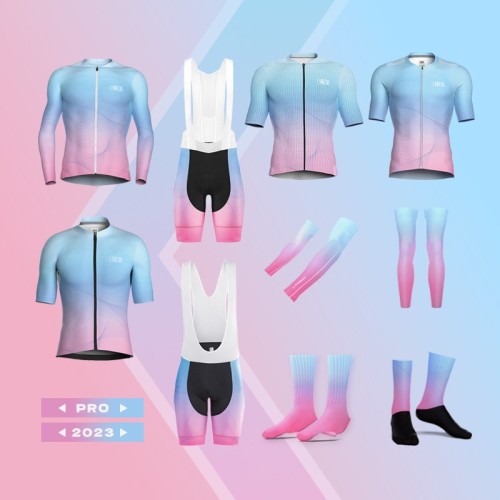 Long Sleeve Fleece Bike Jersey Custom Logo Sublimation Printing Bicycle Wear Shirt Cycling Jersey