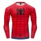 Spiderman Men's Long Sleeve T-shirt Clothing Thermal Transfer 3d Printing Quick-drying Clothes Sportswear Cycling Wear