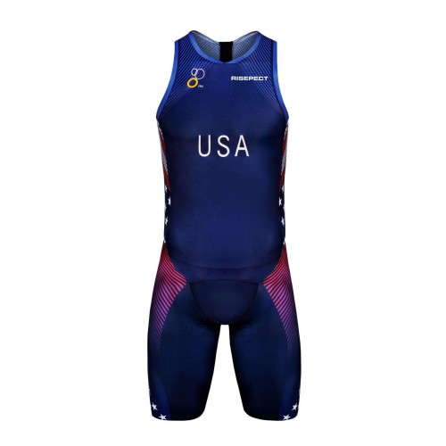 Custom Full Sublimated Cycling Wet Triathlon Apparel Professional Triathlon Race Suit For Competition