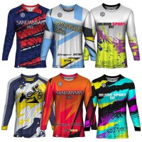 Custom Bmx Bicycle Shirts Mountain Bike Jersey Long Sleeve Sublimation Mtb Downhill Jersey
