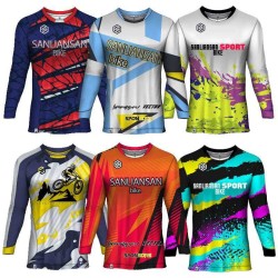 Custom Bmx Bicycle Shirts Mountain Bike Jersey Long Sleeve Sublimation Mtb Downhill Jersey