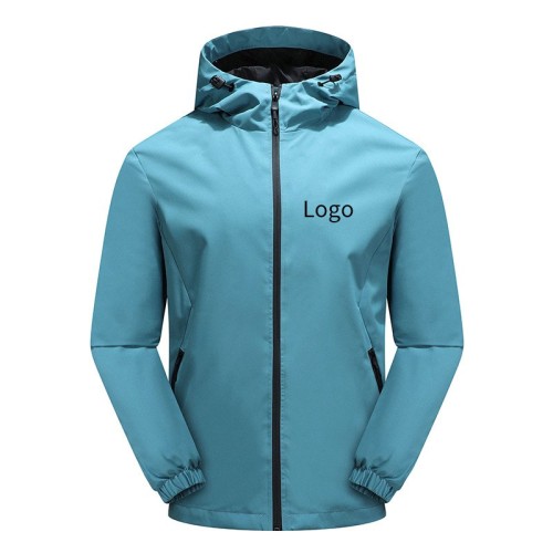 Custom Logo Rider Courier Staff Workwear Uniform Bike Riding Waterproof Outdoor Food Delivery Man&#39;s Jacket