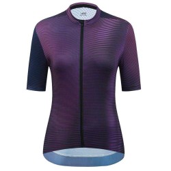 Women's Cycling Jersey Set Short Sleeve Sweat Wicking Seamless Comfortable Bike Jersey And Bib Wholesale Custom