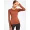 Women Thumbholes Long Sleeve Yoga Training Shirt Wholesale Horse Riding Sports Fitness Active Wear T Shirt Tops