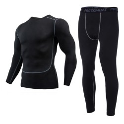 Seamless Tight Tactical Thermal Underwear Men Outdoor Sports Function Breathable Training Cycling Thermo Underwear Long Johns