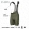Wholesale Oem Yellow Black Cushion Padded Cycling Bib Tight Capri Pant Bike Ridding Bicycle Clothing Bib Pant Thermal Spandex