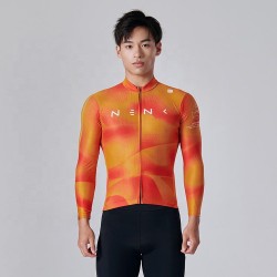2025 New Spring Elite Orange Long Sleeve Cycling Jersey Aerodynamic Roupa De Ciclismo Cycling Clothing Set