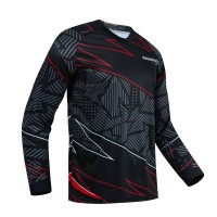 Custom Wholesale Men's Motocross Long Sleeve Cycling Jersey Best Riding Downhill Off-road Jersey Mtb Supplier