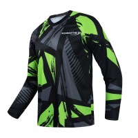 Custom Wholesale Men's Motocross Long Sleeve Cycling Jersey Best Riding Downhill Off-road Jersey Mtb Supplier