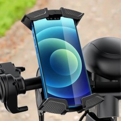 Universal Abs Motorcycle Bike Handlebar Mount Phone Stand Holder Anti Slip Bike Mobile Phone Holder For Motor Bikes