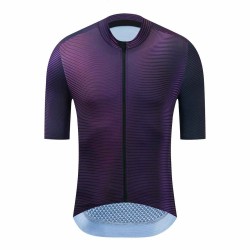 High Quality Purple Moisture Wicking Zipper Up Men&#39;s Bike Shirt Cycling Sports Cycling Bicycle Clothing Jersey