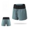 Sports Shorts Marathon Workout Gym Running Pants Double Layer Quick Dry Fitness Training Shorts With Zipper Waist Pocket
