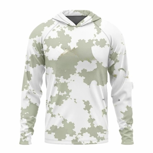 New Fishing Hooded Shirts Outdoor Sport Quick Dry Mens Fishing Clothes Plus Size Anti Uv Cycling Fishing Clothing