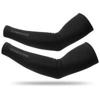 Rockbros Compression Arm Sleeves Cycling Upf50 Anti-uv Anti-slip Stripe Breathable Running Sports Sleeves