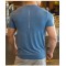 Mens Athletic Top Activewear Shirt Polyester Spandex Men Running Clothes Gym Lightweight Sports Elastic T Shirts