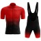 Men's Quick Dry White Mtb Riding Clothing Kit Bib Shorts 3d Padded Cycling Jersey Set