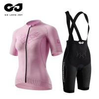 Golovejoy Women's Summer Anti-uv Cycling Jersey Set Short Sleeve Breath Cool Bicycling Clothes Fashion Cycling Uniforms Set