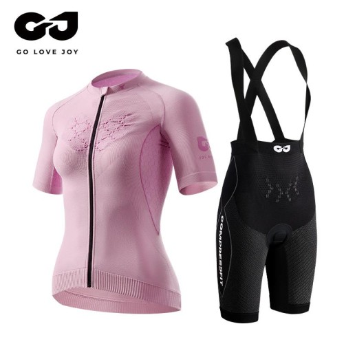 Golovejoy Women's Summer Anti-uv Cycling Jersey Set Short Sleeve Breath Cool Bicycling Clothes Fashion Cycling Uniforms Set