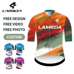 Lameda 2025 Summer Professional Custom Cycling Jersey Oem Men Women&#39;s Bike Wear Quick Dry Seamless Custom Cycling Clothing