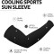 Unisex Summer Outdoor Sports Uv Arm Compression Sleeves Driving Cycling Wear Nice Silk Fabric Arm Sleeve Uv Protection