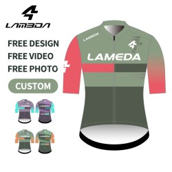 Lameda Unisex Racing Cycling Jersey Custom Quick Dry Short Sleeve Shirt For Men And Women Oem Private Label For Couples