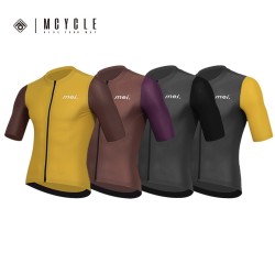 Mcycle Professional Cycling Clothing Pre-dyed Stitching Color Quick Dry Short Sleeves Jerseys Men Summer Oem Sublimated Cycling