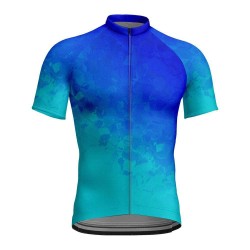 Custom 3d Digital Printing Sports Full Zipper Outdoor Bike Shirt Quick Dry 100%polyester Mesh Short-sleeved Cycling Jersey Tops