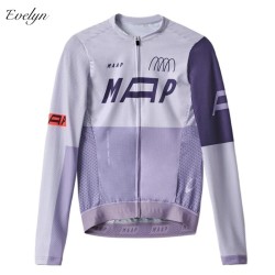 Evelyn Oem Odm Spring And Summer Men's And Women's Competitive Long-sleeved Jersey Slim Road Mountain Bike Clothes Bicycle Shirt