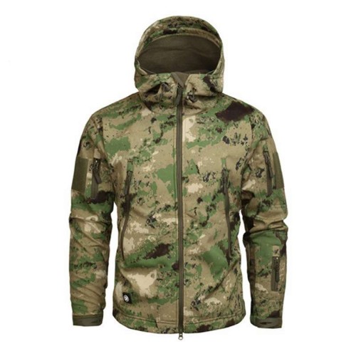 Men's Fleece Waterproof Work Clothes Wholesale Cycling Mountaineering Soft Camouflage Clothing Tactical Outdoor Camouflage