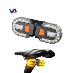 Superbsail Motorcycle Mtb Accessories Cycle Indicator Fog Light For Bike Light Led Night Riding Bicycle Front Rear Lights Set