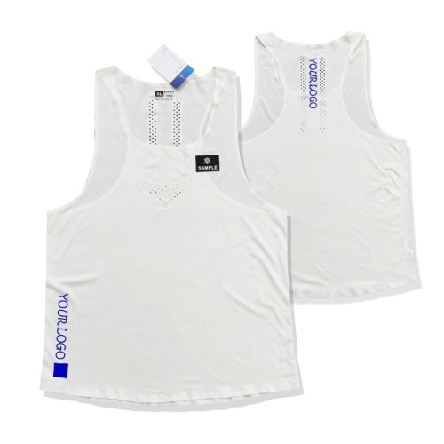 B438 Manufacturer Sports Sleeveless Polyester Quick Dry Sublimation Vest Custom Running Marathon Singlet Tank Tops
