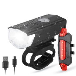 Super Bright Bike Light Led Usb Rechargeable Cycling Set Rear Head Waterproof Led Flashlight Back Lamp Bicycle Light Outdoor