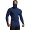 Custom 100% Nylon Polyester Sport Shirt Slim Fit Casual High Neck Long Sleeve T-shirt Running Fitness Cycling Top Men