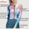 Custom Design Cycling Wear Clothes High Quality Premium Long Sleeve Full Zip Sublimation Printing Cycling Jersey For Women