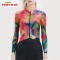 Custom Design Cycling Wear Clothes High Quality Premium Long Sleeve Full Zip Sublimation Printing Cycling Jersey For Women
