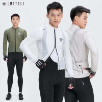 Mcycle Super Lightweight Full Sleeve Bike Jacket Windproof Soft Shell Sport Cycling Trench Coat Plus Size Cycling Jerseys