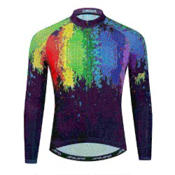 2025new For Male Summer Pro Team Cycling Jersey Men Breathable Shirt Long Sleeve Cycling Clothes Quick Dry Mountain Bike Clothes