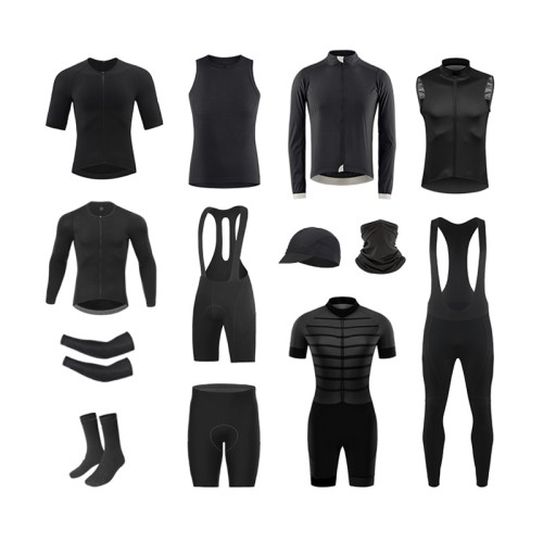 Road Bike Race Fit Biking Wear Set Men Breathable Soft Touch Quick Dry Custom Men Cycling Jersey Pad Bibs Short Set
