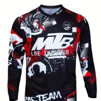 Men's Quick-dry Breathable Mountain Bike Jersey For Cycling & Riding Sports
