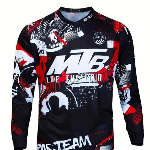 Men's Quick-dry Breathable Mountain Bike Jersey For Cycling & Riding Sports