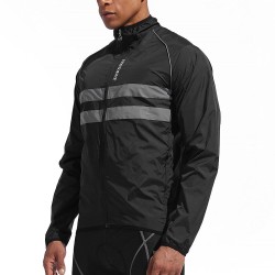 Wosawe Plus Size Cycling Jersey Quick Dry Casual Sports Windproof Outwear Men&#39;s And Women&#39;s Outdoor Bicycle Windbreaker Tops