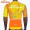 Short Sleeves Cycling Jersey Private Logo Design 3 Back Pockets Anti Slip Gripper Hem Bicycle Clothing Custom Cycling Jersey