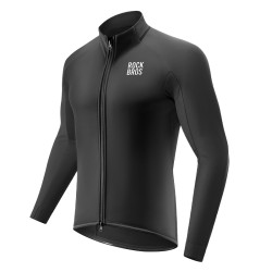 Rockbros Autumn Winter Fleece Warm Cycling Jacket Bicycle Men Jersey Mtb Clothing Windproof Reflective Quick Dry Coat
