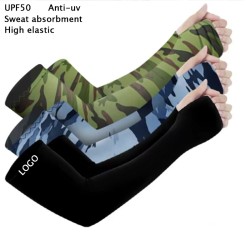 Unisex Camouflage Sunscreen Arm Band Cover Compression Uv Protection Baseball Cycling Sleeve Sports Set With Sublimation Style