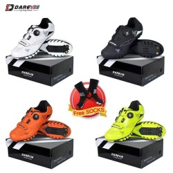 Darevie Road Mountain Bike Shoes Men Locked Bicycle Unlocking Shoes Hard Sole Dynamic Cycling Shoes