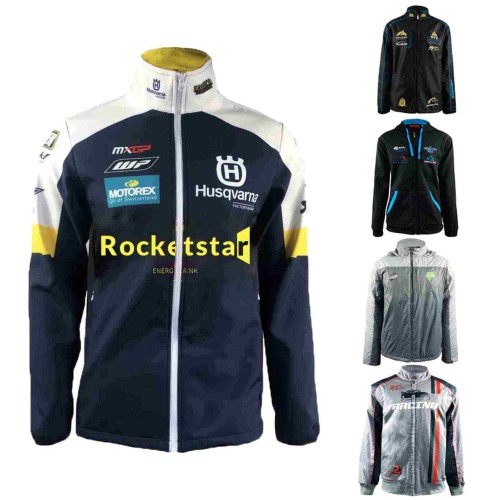 Custom Embroidered Breathable Stretch Soft Shell Cycling Jersey Windproof Outdoor Sports Jacket