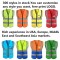 Free Sample Construction Safety Warning Security Children Mesh Customized Cycling Guard Coverall Disposable Vest With Pocket