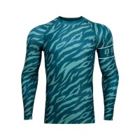Oem Mma Rash Guard Fabric Sublimation Bjj Long Sleeves Compression Jiu Jitsu Muay Thai Shirt Fitting Sports Tights Active Top
